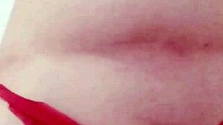 Playing around with thongs and panties on webcam in a homemade setting.