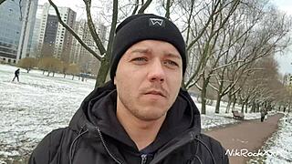 Russian pickup Bella Mur banged hard for quick cash