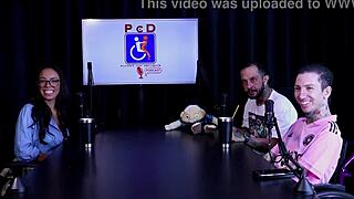 Latina morena alice vasconcelos shows big tits in lingerie, turns bisexual after ass filled with drink