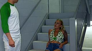 Naughty Cheating Stepsis Elana Bunnz Downs Cumshot Facial Outdoors With Dirty Talk