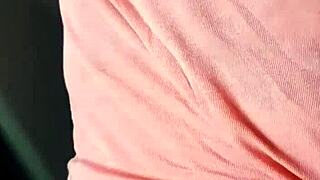 A hot chick likes to have her belly button played with during sex