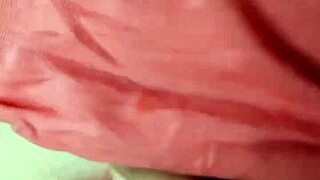 A hot chick likes to have her belly button played with during sex