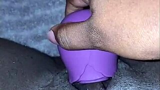 ebony bbw plays with vibrator at home, squirting and orgasming wildly