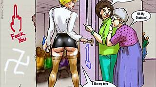 White slut teacher craves big cock action