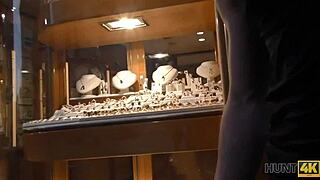 Hunt4k skinny babe Erica Black needs cash, so she becomes a slut.