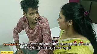 टीवी मैकेनिक डिवोर्स्ड भाभी को उसके बड़े टिट्स इशू में बंगाली स्टोरी में हेल्प करता है