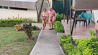 Nudist camp preview with hottest massage by Agarabas