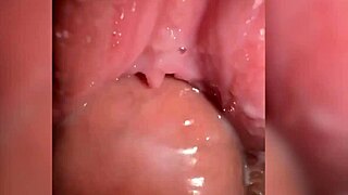 look at that juicy pussy full of cum