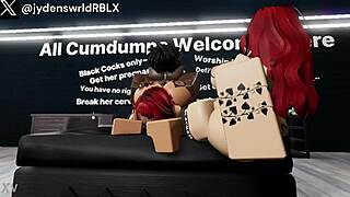 threesome with 2 devoted red heads - roblox