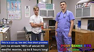 Frank undergoes a football physical by Dr. Canada, involving fetish elements like anal fingering