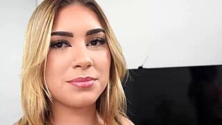Gabily Castro takes two dicks in her ass for the first time.