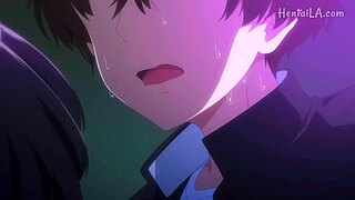 They teach the couple how to have sex in anime hentai.