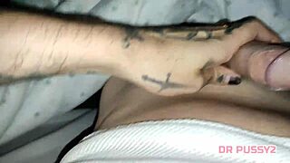 i jerk off a huge black cock with both hands for a massive cumshot.