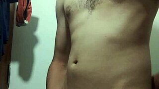 undressing slowly in the bathroom for a private solo session