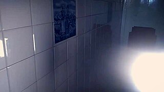 Milf Takes Big Cock in Ass on Balcony with Voyeur Creampie