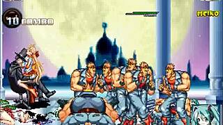 Hentai Miku gets wild in Japanese gangbang action