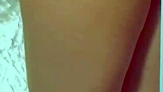 College Desi In Sexy Dress Playing With Glass Dildo