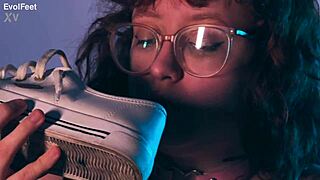 Can You Resist The Tempting Smell Of My Dirty Nylons In Close-Up Fetish Action?