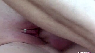 This german couple is fucking outdoors on mallorca during their holiday.