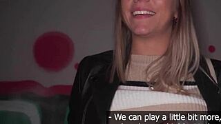 caught you masturbating in the street, blonde!