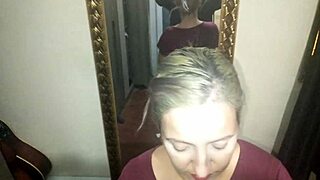 Naughty Sister-In-Law Gives Blowjob Until She Gets Cum