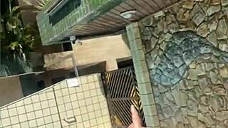 Redhead With Swollen Pussy Flashing On Live