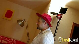 Brunette clara bru with natural tits interacts with terry reid in a scene