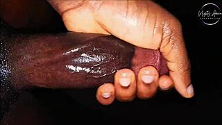 Horny guy moans with intense bbc orgasm