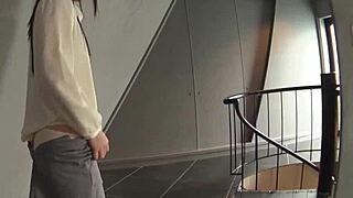 blackmailed in closed room with japanese fetish twist