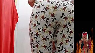 Why is this milf stripping in the fitting room?