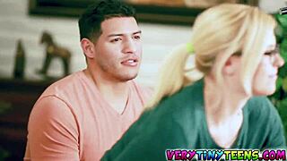 Feeling the intense passion as hot teen Ava Parker embraces her leprechaun role