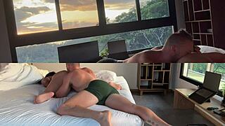 Professional pussy eater sends girlfriend into intense orgasm in missionary