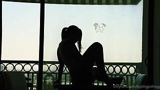 Big Titty Goth Egg Silhouette Dildo Riding Shaved Pussy