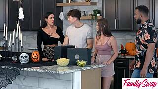 penny barber deepthroats huge cock on halloween!