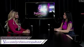 Angel Baronesa in sheer red records fetishes, experiences with women, back to porn with husband