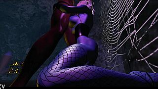 the man eater in this anime hentai cartoon devours her prey with intense passion