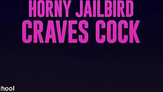 horny jailbird lulu chu craves reese robbins' cock in kitchen action