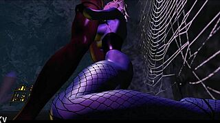 the man eater in this anime hentai cartoon devours her prey with intense passion