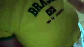 Hot stepmom removes her bra to reveal milky tits for a teasing show