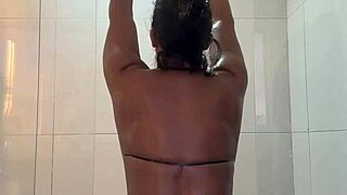 I'm showing my fat BBW body in the shower for a naughty follower.