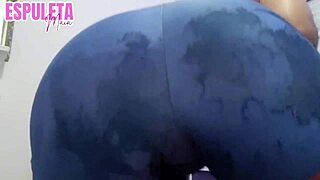 Wow! Latina Brunette Flashes Big Ass in POV Training!