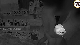 my stepmom sneaks in while i jerk off and takes it in her ass, but security cam catches us
