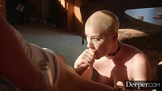 Riley Nixon Titty Fucks And Deepthroats To Facial