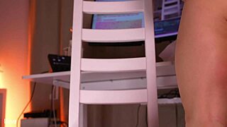 Dancing with dildo between legs, feeling so wet!