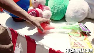 Ricky's Carnival Adventure With Bella The Strongest Woman.