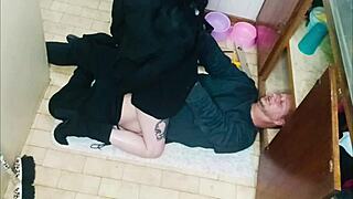 plumber fixed sink and got me dripping wet