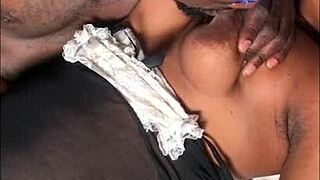 fucking this beautiful ebony girlfriend's pussy on the bed. so delightful!