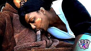 Swallowing Daddy's Cock in Bear Suit in Car!