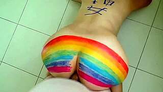 The step son stretched his mother’s ass and fucked her in it