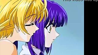 two hot blonde lesbians get naughty in bed together